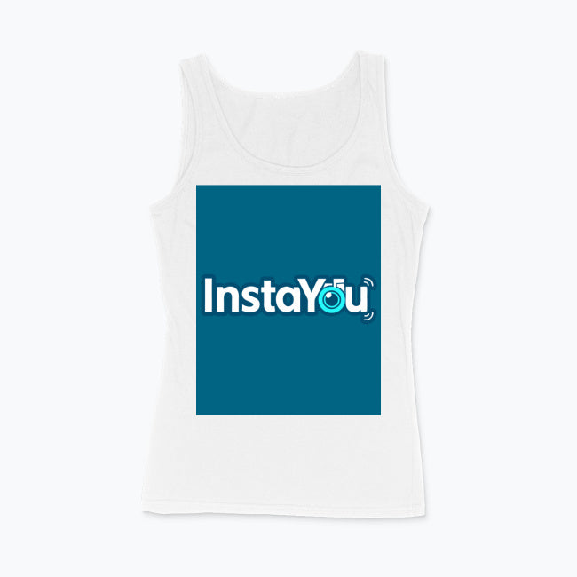 Damski tank top z nadrukiem z przodu i z tyłu – lekka forma, podwójne wrażenie (Gildan 64200L, 153 g/m²)