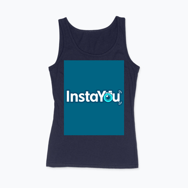 Damski tank top z nadrukiem z przodu i z tyłu – lekka forma, podwójne wrażenie (Gildan 64200L, 153 g/m²)